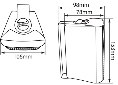 Adastra BC3 3" 100V Indoor Wall-Mount Speaker (Pair) - K&B Audio