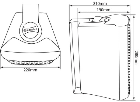 Adastra BC6 6" 100V Indoor Wall-Mount Speaker (Pair) Commercial Speakers Adastra 