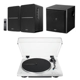 Audio-Technica AT-LP70XBT Automatic Turntable + Edifier R1280DBs Active Bluetooth Speakers - K&B Audio