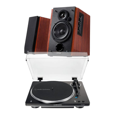 Audio-Technica AT-LP70XBT Automatic Turntable + Edifier R1700BT Active Bluetooth Speakers - K&B Audio