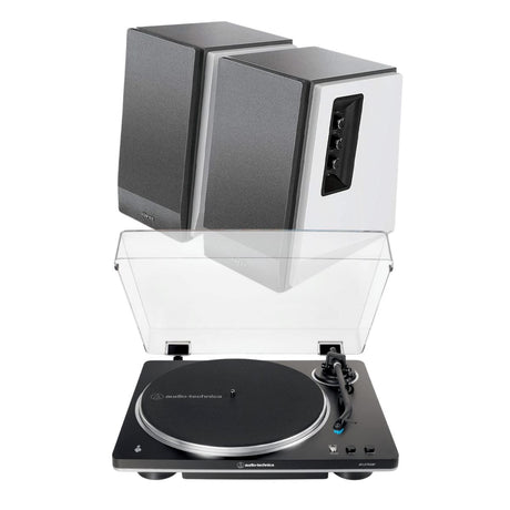 Audio-Technica AT-LP70XBT Automatic Turntable + Edifier R1700BT Active Bluetooth Speakers - K&B Audio