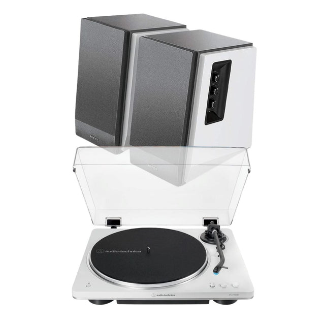 Audio-Technica AT-LP70XBT Automatic Turntable + Edifier R1700BT Active Bluetooth Speakers - K&B Audio