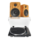 Audio-Technica AT-LP70XBT Automatic Turntable + Kanto Audio YU4 4" Active Bluetooth Speakers - K&B Audio