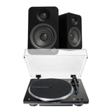 Audio-Technica AT-LP70XBT Automatic Turntable + Kanto Audio YU4 4" Active Bluetooth Speakers - K&B Audio