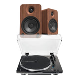 Audio-Technica AT-LP70XBT Automatic Turntable + Kanto Audio YU4 4" Active Bluetooth Speakers - K&B Audio