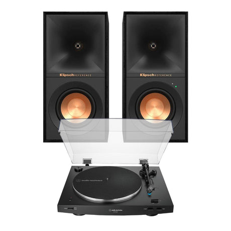 Audio-Technica LP3XBT Automatic Turntable + Klipsch R-50PM Active Bookshelf Speakers - K&B Audio