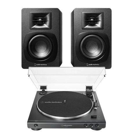 Audio-Technica LP60X + SP3X Active Bluetooth Speakers Turntable Bundles Audio-Technica Standard (LP60X) 