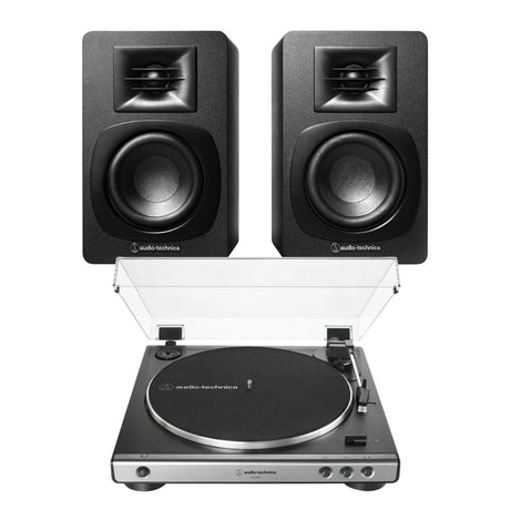 Audio-Technica LP60X + SP3X Active Bluetooth Speakers Turntable Bundles Audio-Technica Standard + USB (LP60XUSB) 