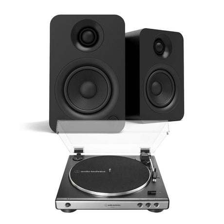 Audio-Technica LP60X Turntable + Kanto YU Active Bluetooth Speakers - K&B Audio