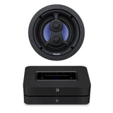 Bluesound Powernode + Blucube BCK65-SS 6.5" Stereo Ceiling Speaker - K&B Audio