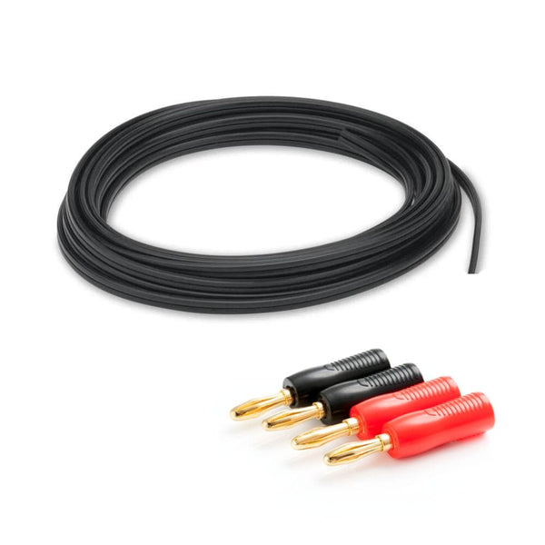 Ceiling Speaker Cable Kit - 20M Speaker Cable + 4 x Banana Plugs