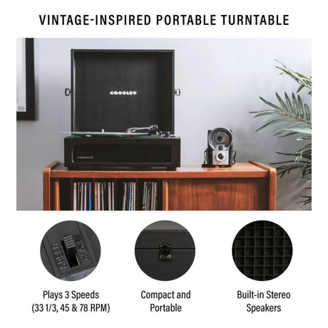 Crosley Voyager Portable Record Player with Bluetooth Turntables Crosley 