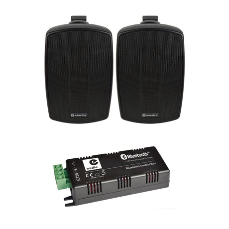 e-audio Bluetooth Amplifier + 4" Outdoor Speakers (Pair) - K&B Audio