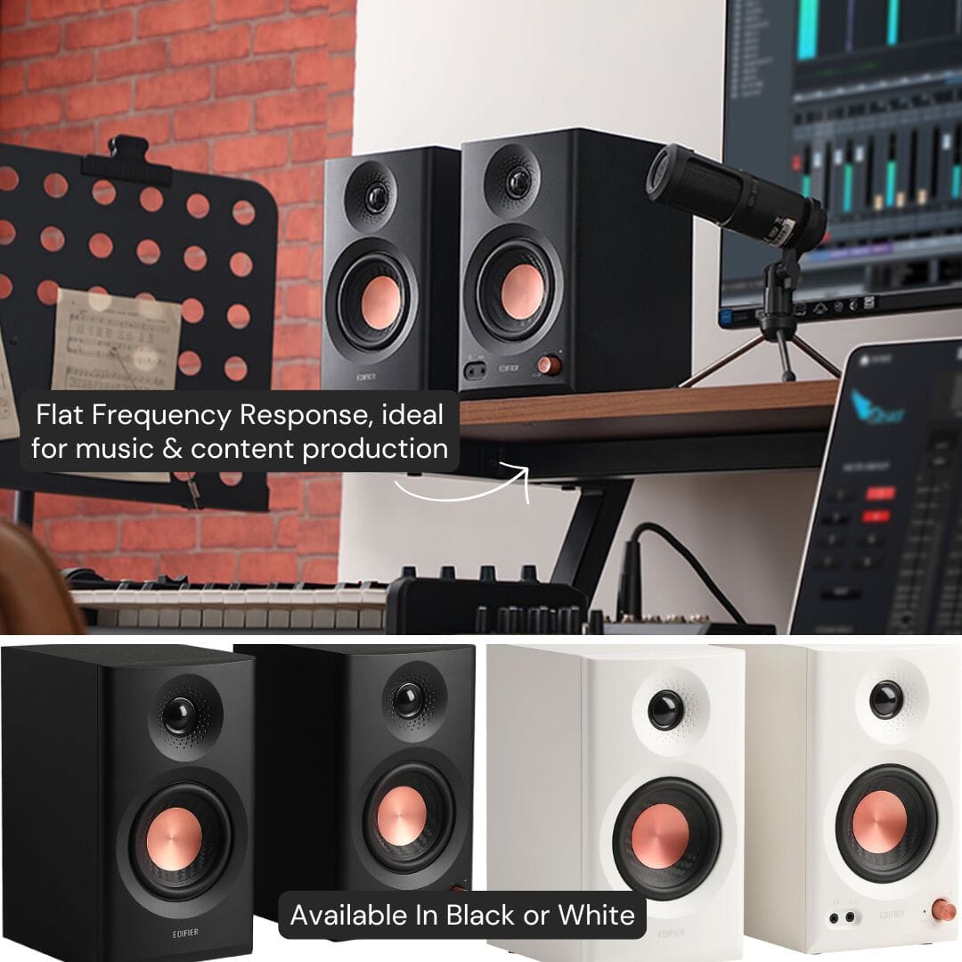 Edifier MR3 Powered Studio Monitor Speakers with Bluetooth - K&B Audio