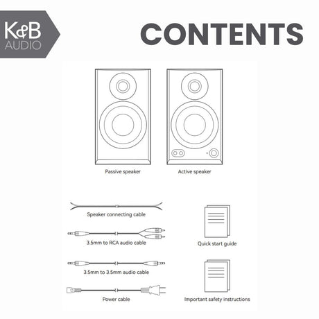 Edifier MR3 Powered Studio Monitor Speakers with Bluetooth - K&B Audio