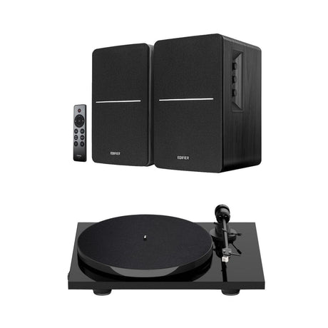 Edifier R1280DBs & Pro-ject E1 Phono Turntable & Speaker Bundle - K&B Audio