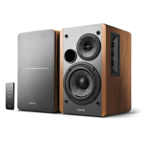 Edifier R1280T Active Bookshelf Speakers + WiiM Mini Music Streamer - K&B Audio