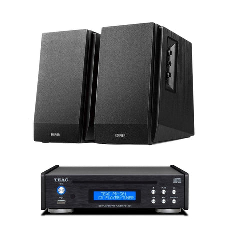 Edifier R1700BT + Teac PD-301 CD Player with Speakers inc. Bluetooth, DAB Radio & USB - K&B Audio
