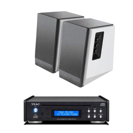 Edifier R1700BT + Teac PD-301 CD Player with Speakers inc. Bluetooth, DAB Radio & USB - K&B Audio