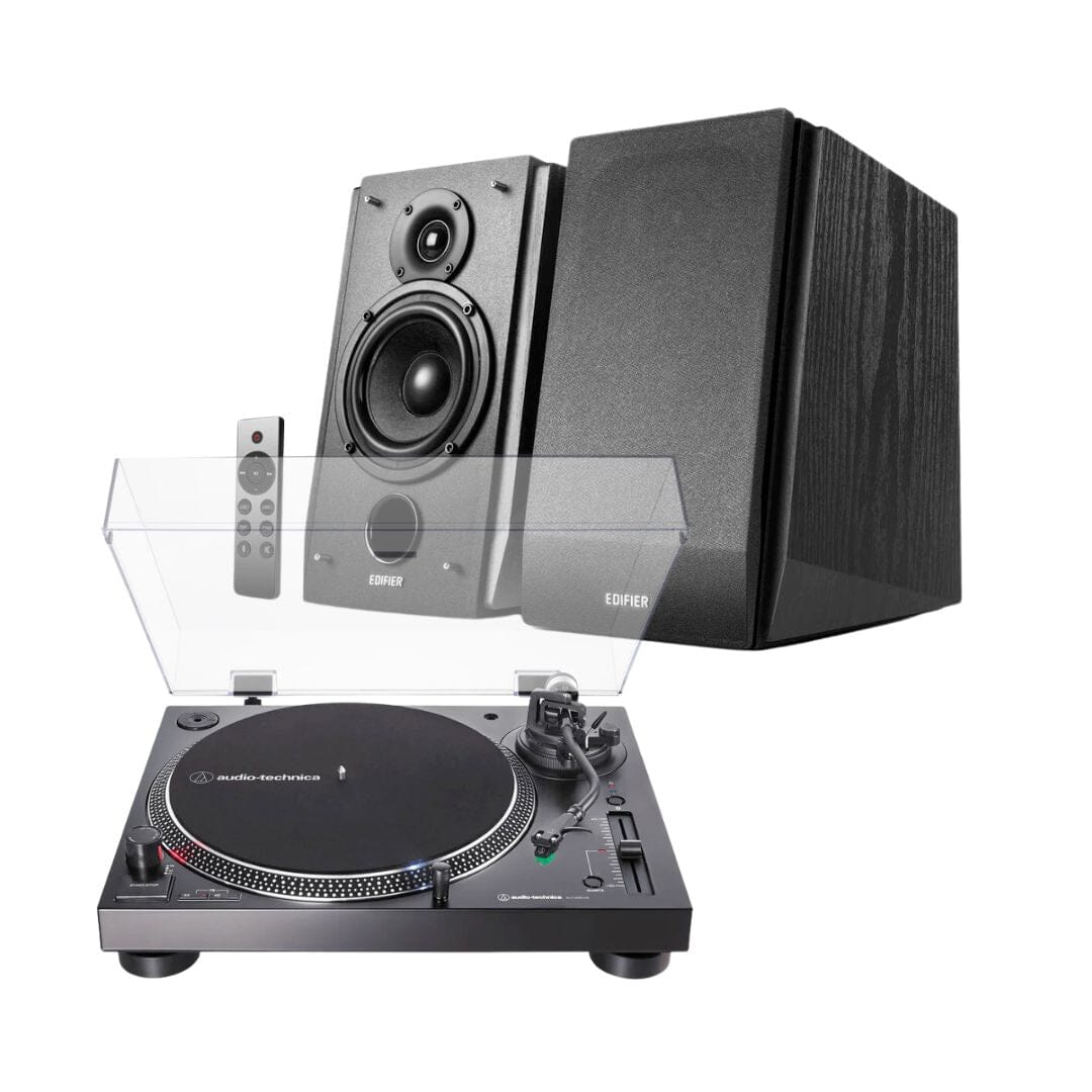 Audio-Technica AT-LP120XBT-USB Turntable + Edifier R1855DB Active Blue –  K&B Audio