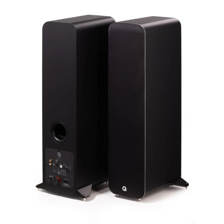 Goldring GR3 Turntable + Q Acoustics M40 Active Floorstanding Speakers with Bluetooth - K&B Audio