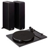 Goldring GR3 Turntable + Q Acoustics M40 Active Floorstanding Speakers with Bluetooth - K&B Audio