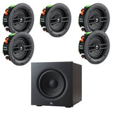 JBL Stage 280C 8" 5.1 Surround Sound Ceiling Speaker Package - 8" - K&B Audio