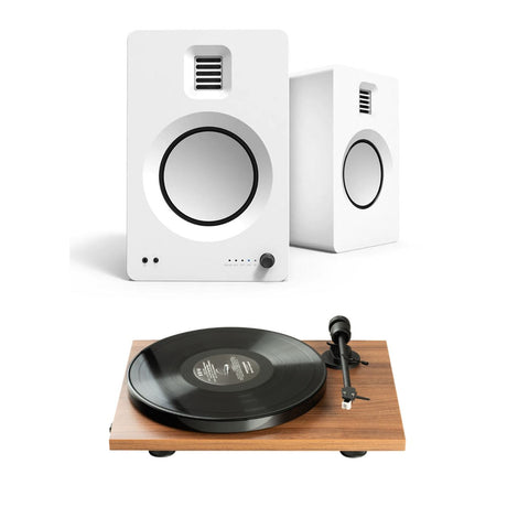 Pro-Ject E1 Turntable + Kanto TUK Active Bluetooth Speakers - K&B Audio