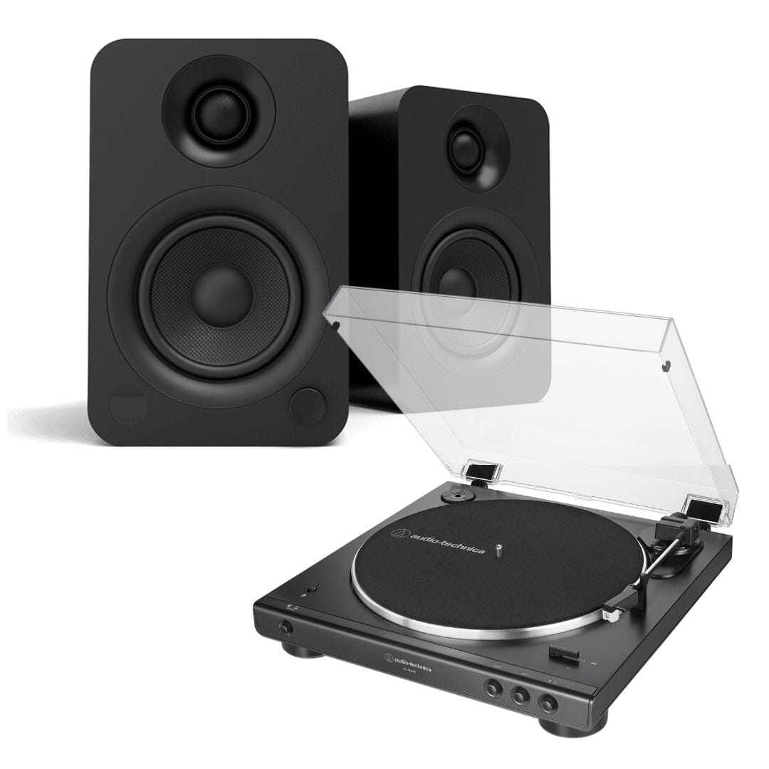 Audio-Technica LP60X Turntable + Kanto YU Active Bluetooth Speakers - K&B Audio