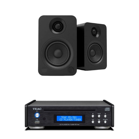 Kanto YU + Teac PD-301 CD Player with Speakers inc. Bluetooth, DAB Radio & USB - K&B Audio