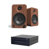 Kanto YU4 4" Active Bookshelf Speakers with Bluetooth + Tangent CD II CD Player - K&B Audio