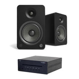 Kanto YU6 5.25" Active Bookshelf Speakers with Bluetooth + Tangent CD II CD Player - K&B Audio