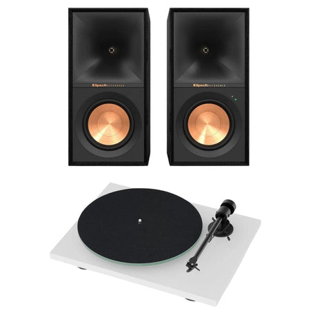 Klipsch R-50PM Active Speakers + Pro-Ject T1 EVO Turntable - K&B Audio