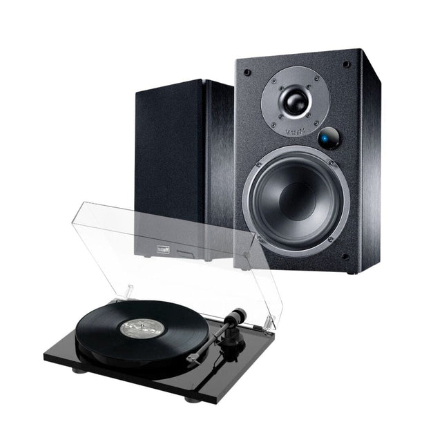 Magnat 2A Active Bookshelf Speakers + Pro-Ject E1 Turntable - K&B Audio