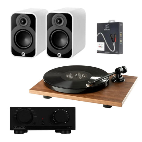 Mission 778X Amplifier, Pro-Ject E1 & Q Acoustics 5010 Bookshelf Speakers - K&B Audio