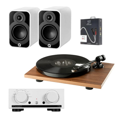 Mission 778X Amplifier, Pro-Ject E1 & Q Acoustics 5010 Bookshelf Speakers - K&B Audio