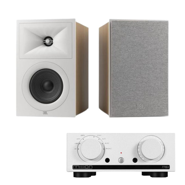 Mission 778X Integrated Amplifier + JBL Stage 250B Bookshelf Speakers - K&B Audio