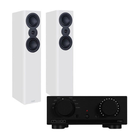 Mission 778X Integrated Amplifier + Mission LX-4 Floorstanding Speakers - K&B Audio