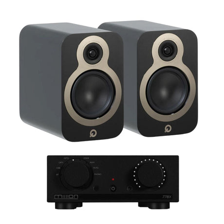 Mission 778X Integrated Amplifier + Q Acoustics 3020c Bookshelf Speakers - K&B Audio