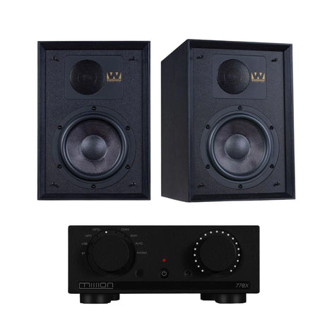 Mission 778X Integrated Amplifier + Wharfedale Denton 85 Bookshelf Speakers - K&B Audio