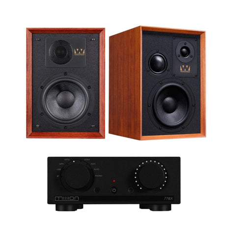 Mission 778X Integrated Amplifier + Wharfedale Denton 85 Bookshelf Speakers - K&B Audio