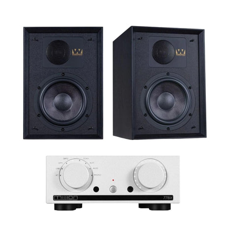 Mission 778X Integrated Amplifier + Wharfedale Denton 85 Bookshelf Speakers - K&B Audio