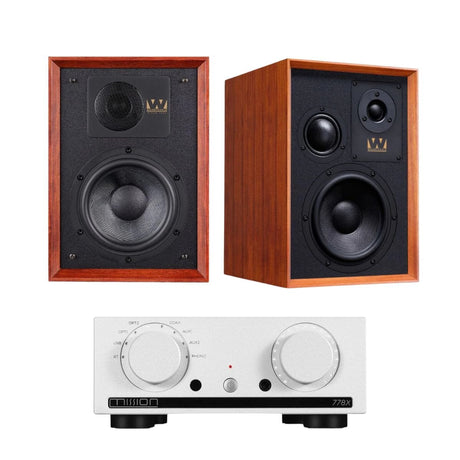 Mission 778X Integrated Amplifier + Wharfedale Denton 85 Bookshelf Speakers - K&B Audio