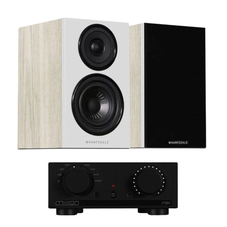 Mission 778X Integrated Amplifier + Wharfedale Diamond 12.1 Bookshelf Speakers - K&B Audio