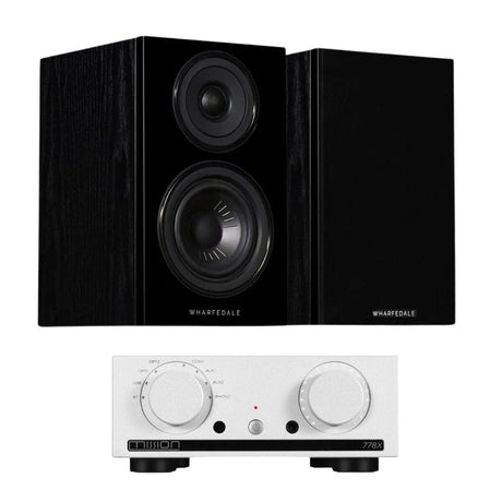 Mission 778X Integrated Amplifier + Wharfedale Diamond 12.1 Bookshelf Speakers - K&B Audio