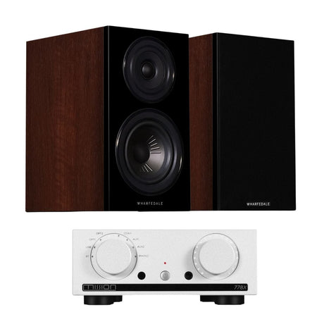 Mission 778X Integrated Amplifier + Wharfedale Diamond 12.1 Bookshelf Speakers - K&B Audio