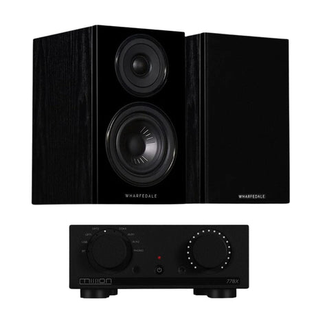 Mission 778X Integrated Amplifier + Wharfedale Diamond 12.2 Bookshelf Speakers - K&B Audio