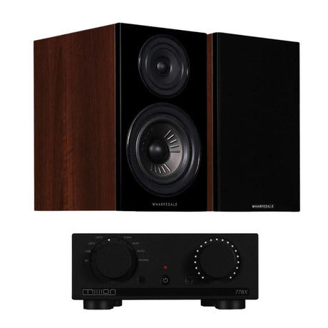 Mission 778X Integrated Amplifier + Wharfedale Diamond 12.2 Bookshelf Speakers - K&B Audio