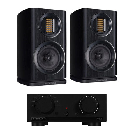 Mission 778X Integrated Amplifier + Wharfedale EVO 4.1 Bookshelf Speakers - K&B Audio