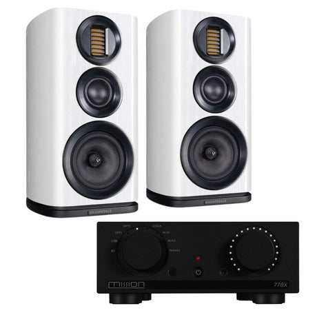 Mission 778X Integrated Amplifier + Wharfedale EVO 4.2 Bookshelf Speakers - K&B Audio